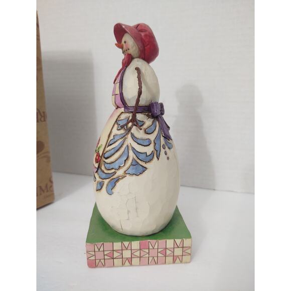 Enesco Jim Shore Heartcreek Collection Not A Flake Out Of Place Snowlady 2008 - Picture 3 of 8